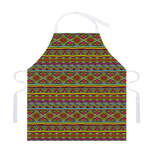 Colorful African Inspired Pattern Print Adjustable Apron