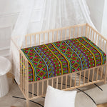 Colorful African Inspired Pattern Print Baby Crib Sheet