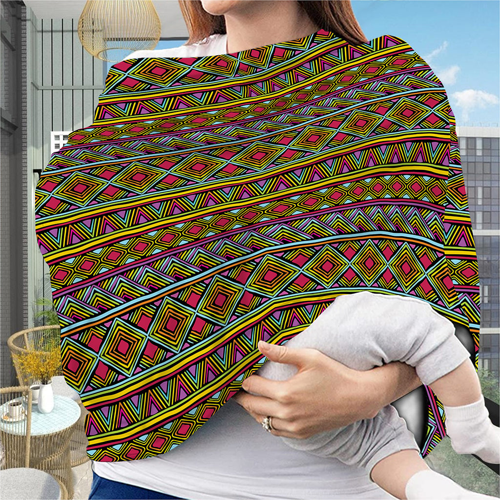 Colorful African Inspired Pattern Print Baby Seat Cover