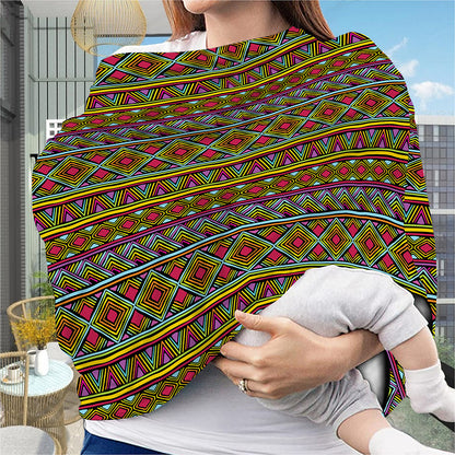 Colorful African Inspired Pattern Print Baby Seat Cover