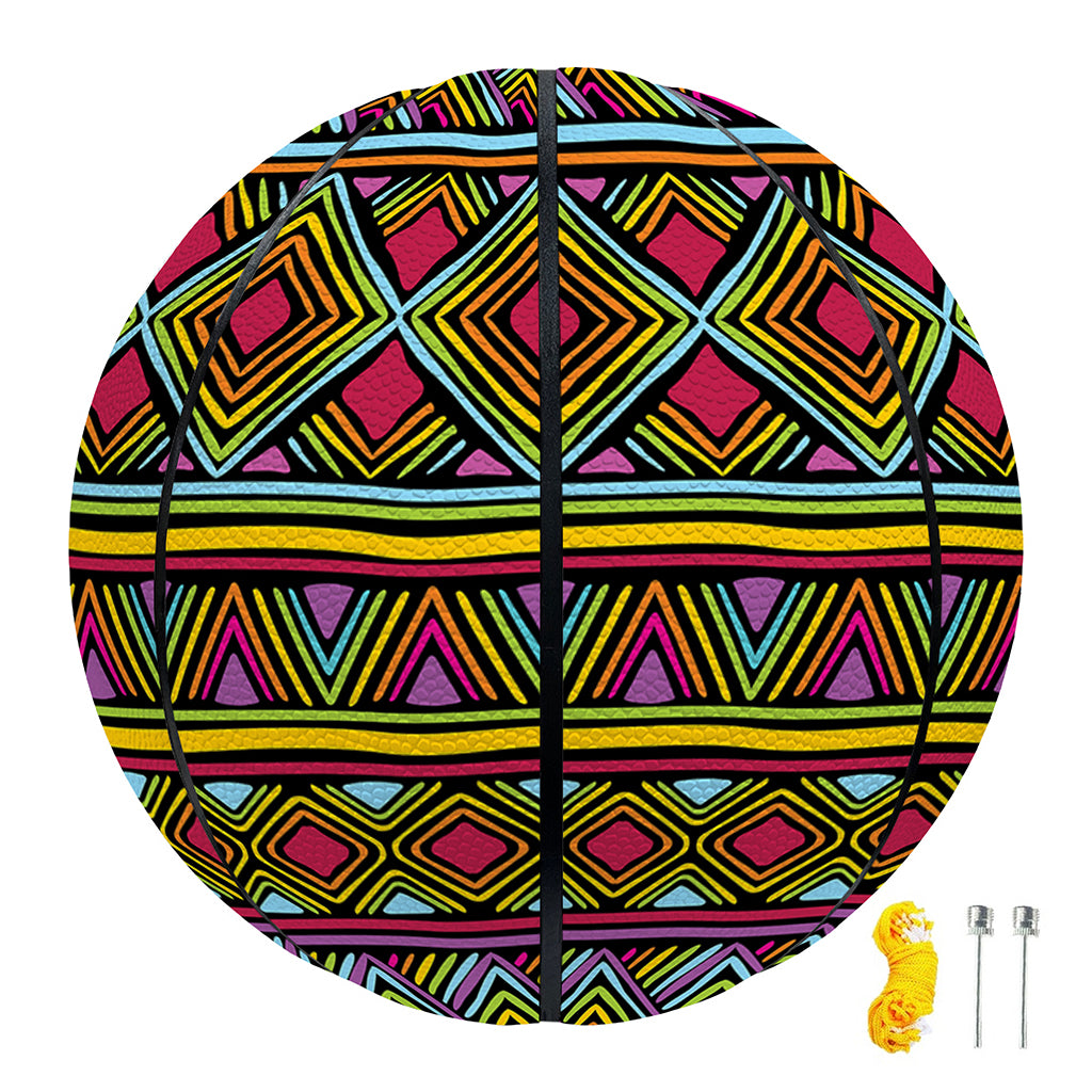 Colorful African Inspired Pattern Print Basketball