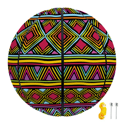 Colorful African Inspired Pattern Print Basketball