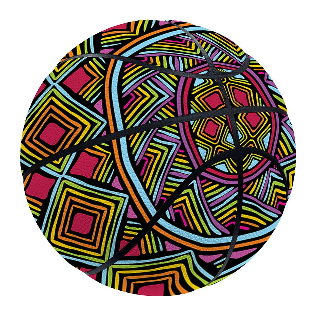 Colorful African Inspired Pattern Print Basketball