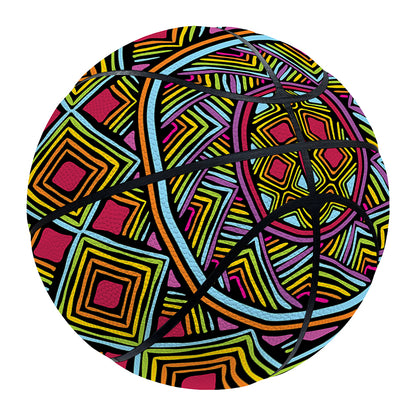 Colorful African Inspired Pattern Print Basketball