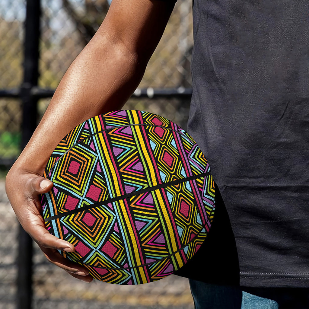 Colorful African Inspired Pattern Print Basketball