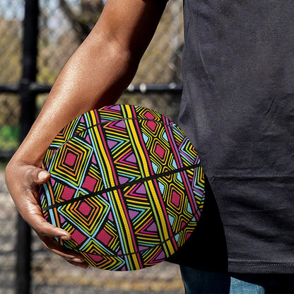 Colorful African Inspired Pattern Print Basketball