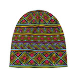 Colorful African Inspired Pattern Print Beanie