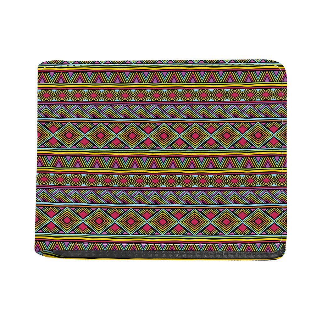 Colorful African Inspired Pattern Print Bifold Wallet
