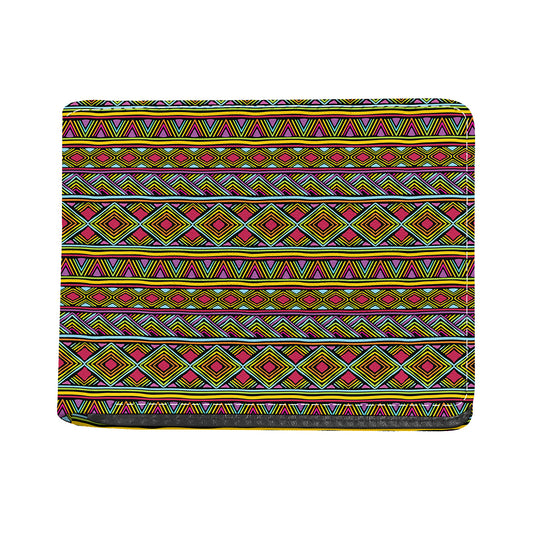 Colorful African Inspired Pattern Print Bifold Wallet