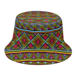 Colorful African Inspired Pattern Print Bucket Hat
