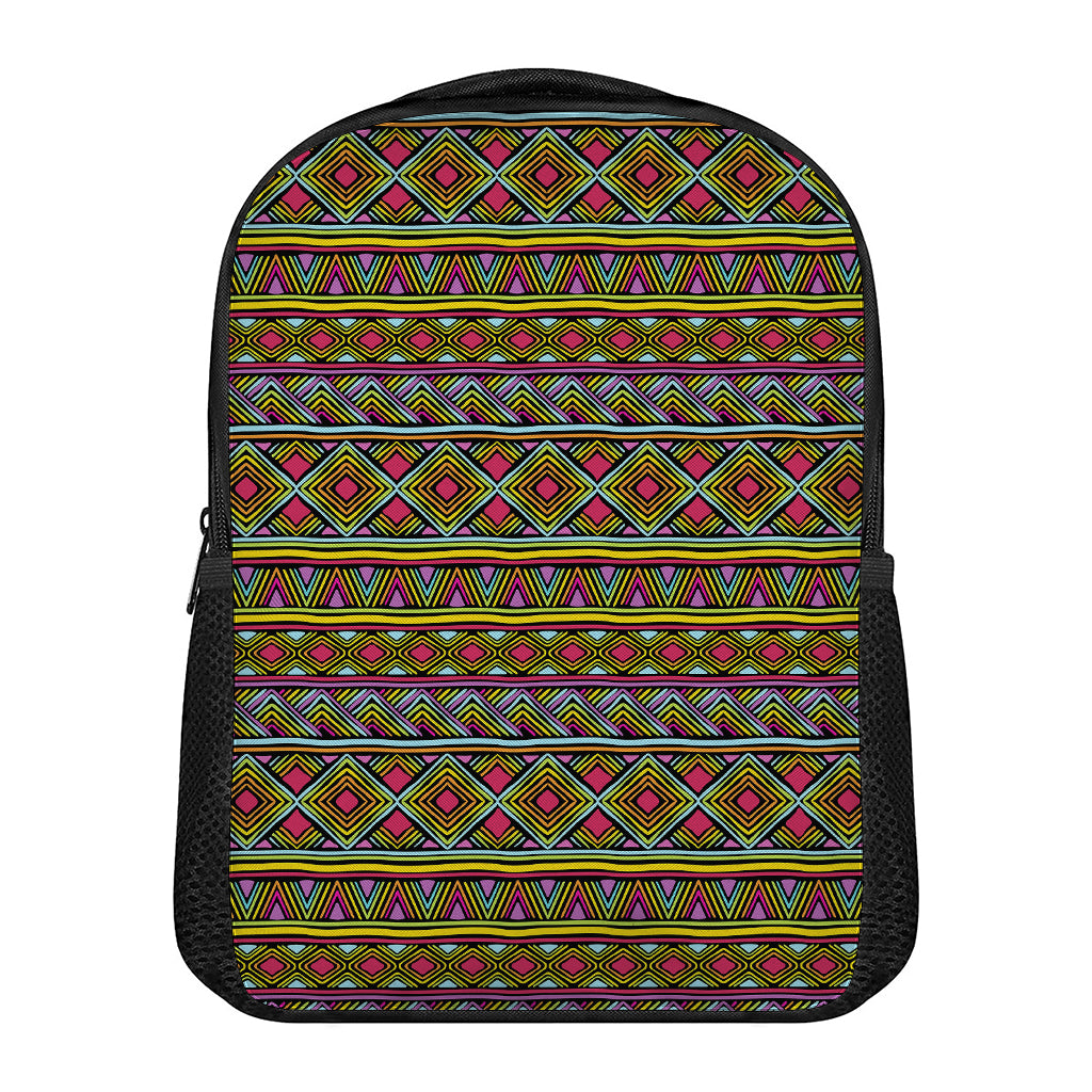 Colorful African Inspired Pattern Print Casual Backpack