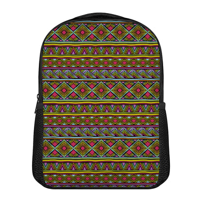 Colorful African Inspired Pattern Print Casual Backpack