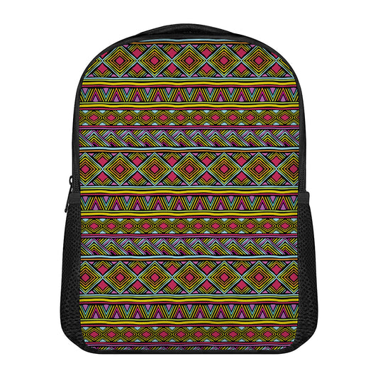 Colorful African Inspired Pattern Print Casual Backpack