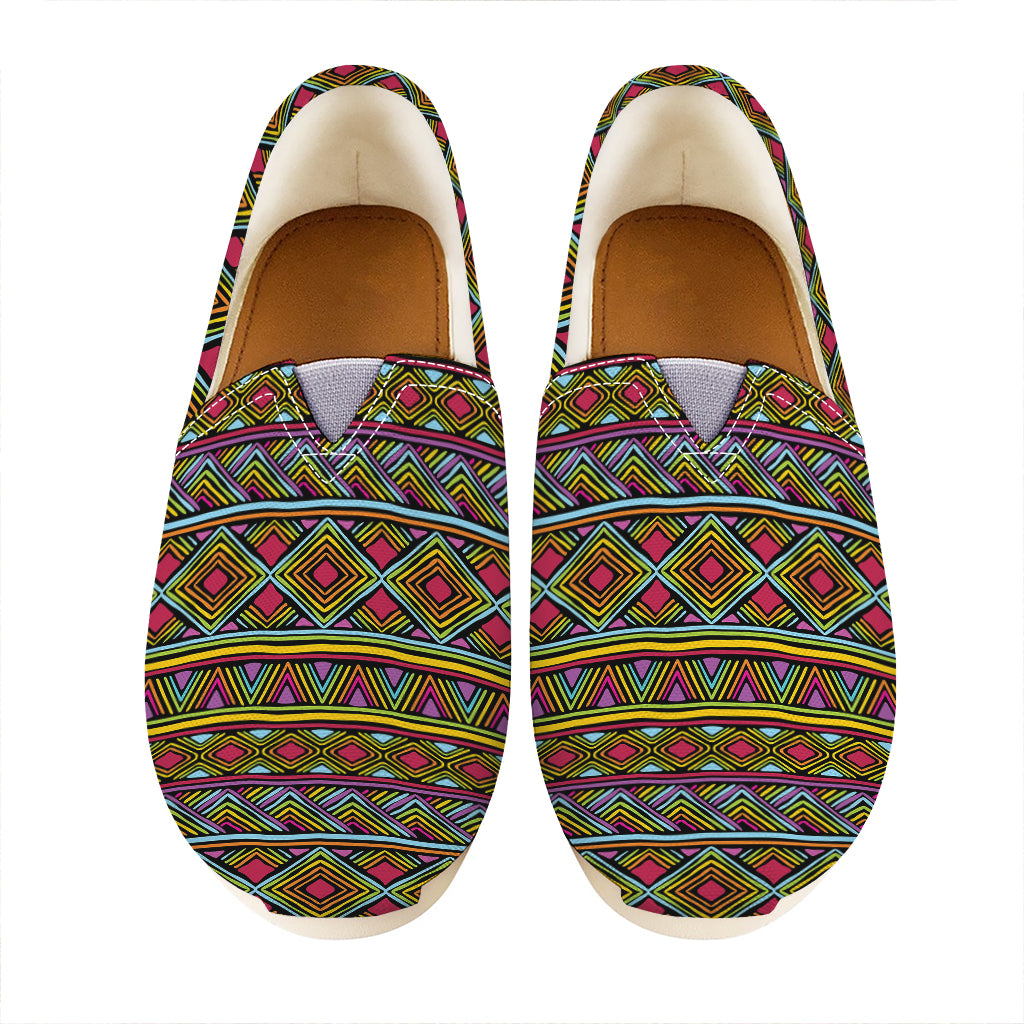 Colorful African Inspired Pattern Print Casual Shoes