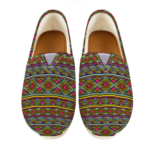 Colorful African Inspired Pattern Print Casual Shoes