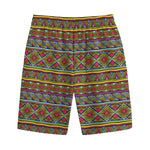 Colorful African Inspired Pattern Print Cotton Shorts