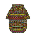 Colorful African Inspired Pattern Print Dog Zip Up Hoodie