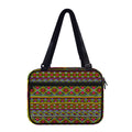 Colorful African Inspired Pattern Print Double Strap Bible Bag