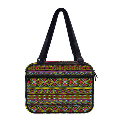 Colorful African Inspired Pattern Print Double Strap Bible Bag
