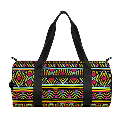 Colorful African Inspired Pattern Print Gym Bag