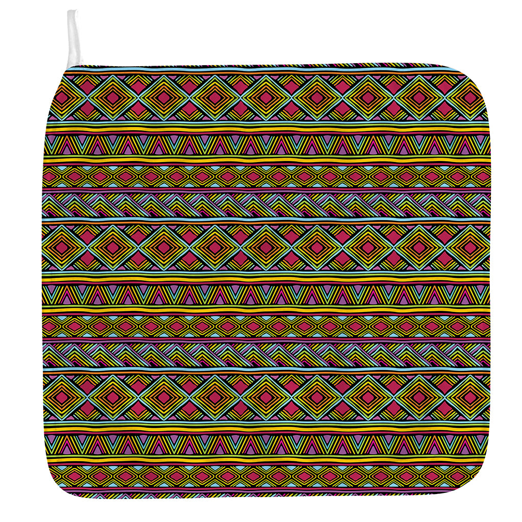 Colorful African Inspired Pattern Print Hand Towel