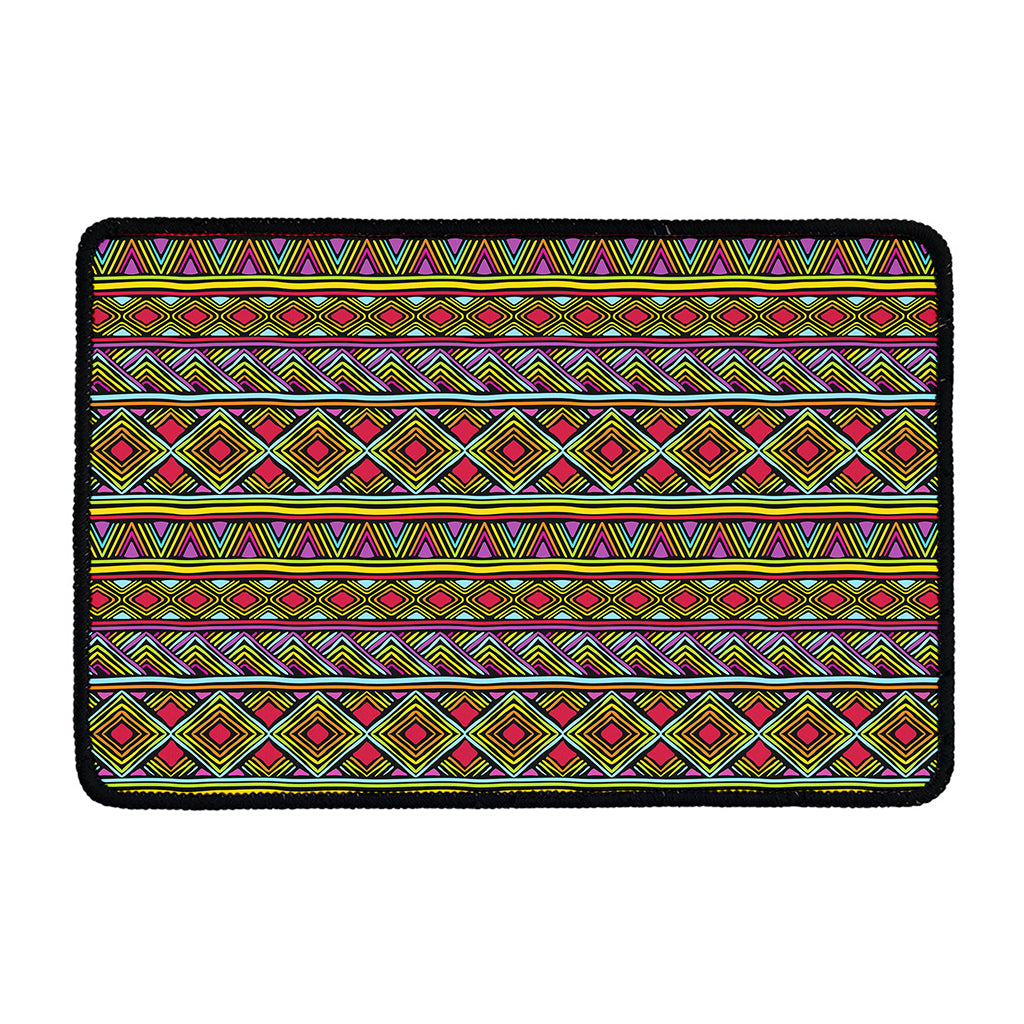 Colorful African Inspired Pattern Print Kitchen Mat
