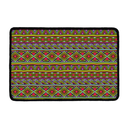 Colorful African Inspired Pattern Print Kitchen Mat