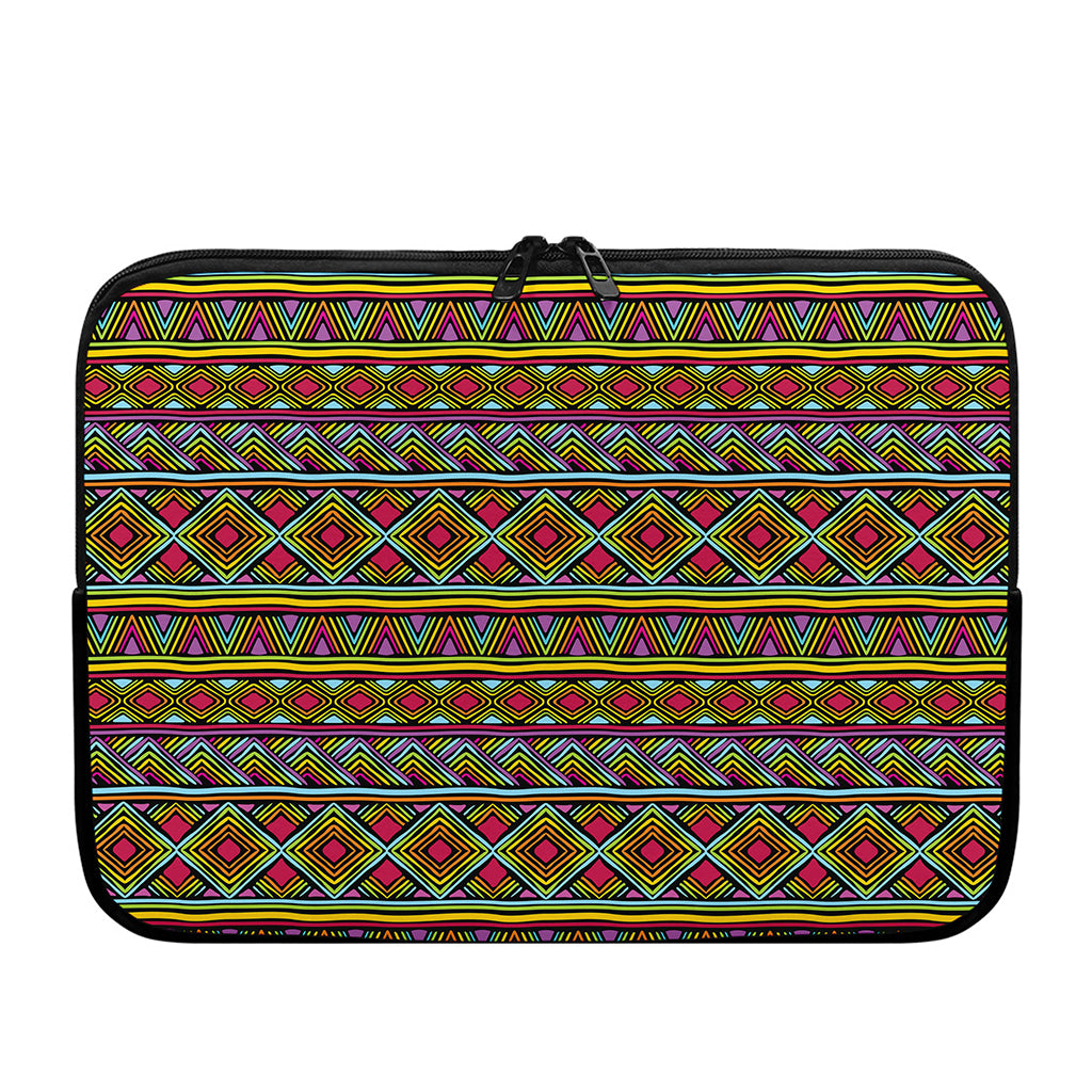 Colorful African Inspired Pattern Print Laptop Sleeve