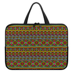 Colorful African Inspired Pattern Print Laptop Sleeve With Handle