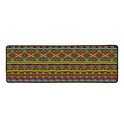 Colorful African Inspired Pattern Print Long Kitchen Mat