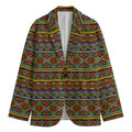 Colorful African Inspired Pattern Print Men's Blazer