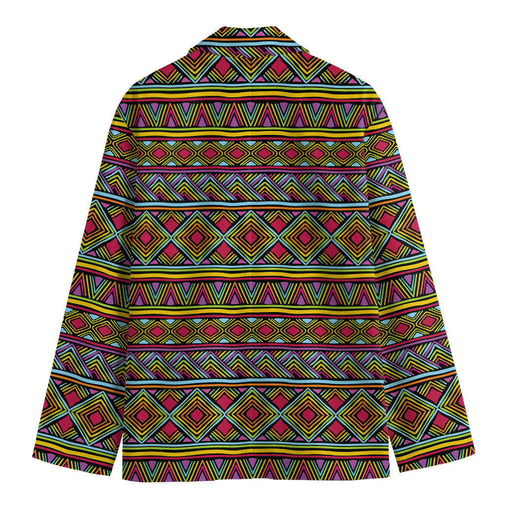 Colorful African Inspired Pattern Print Men's Blazer