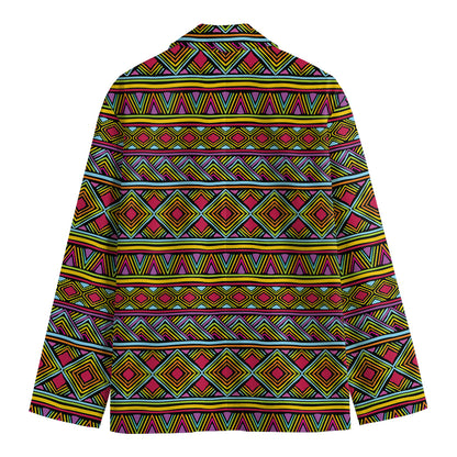 Colorful African Inspired Pattern Print Men's Blazer