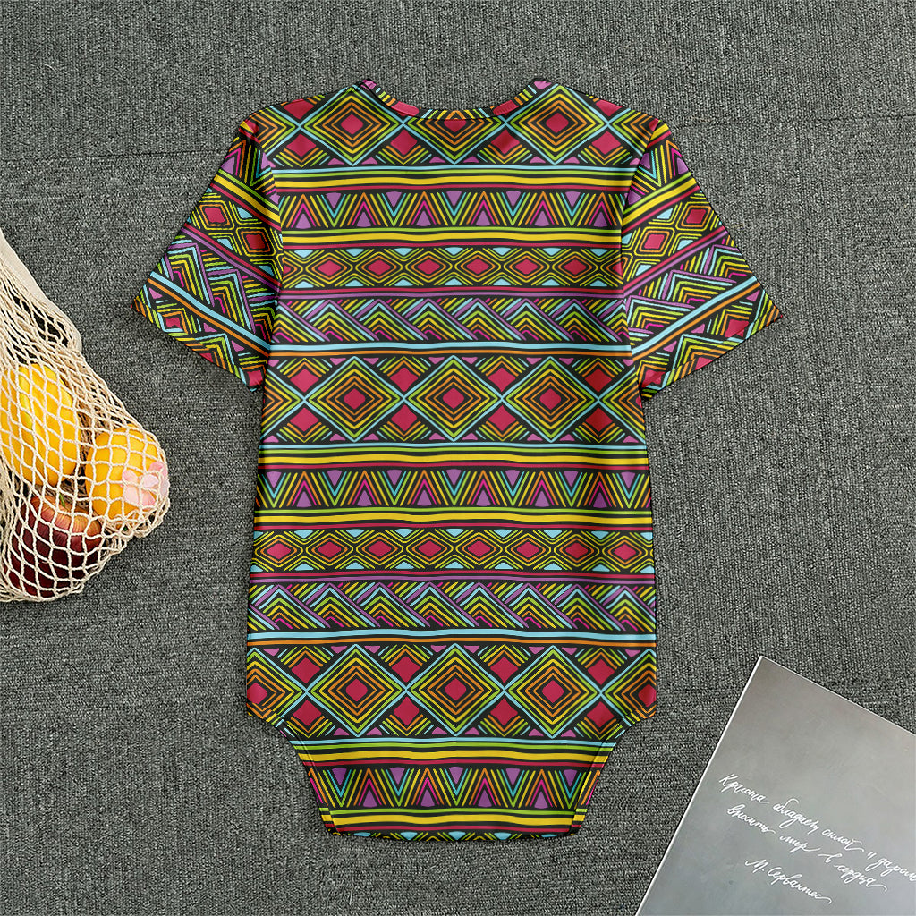 Colorful African Inspired Pattern Print Men's Bodysuit