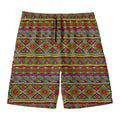 Colorful African Inspired Pattern Print Men's Swim Trunks