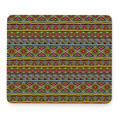 Colorful African Inspired Pattern Print Mouse Pad