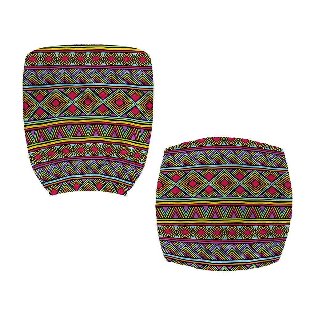 Colorful African Inspired Pattern Print Office Chair Cover