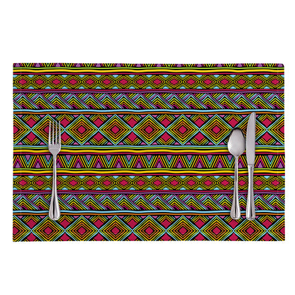 Colorful African Inspired Pattern Print Placemat