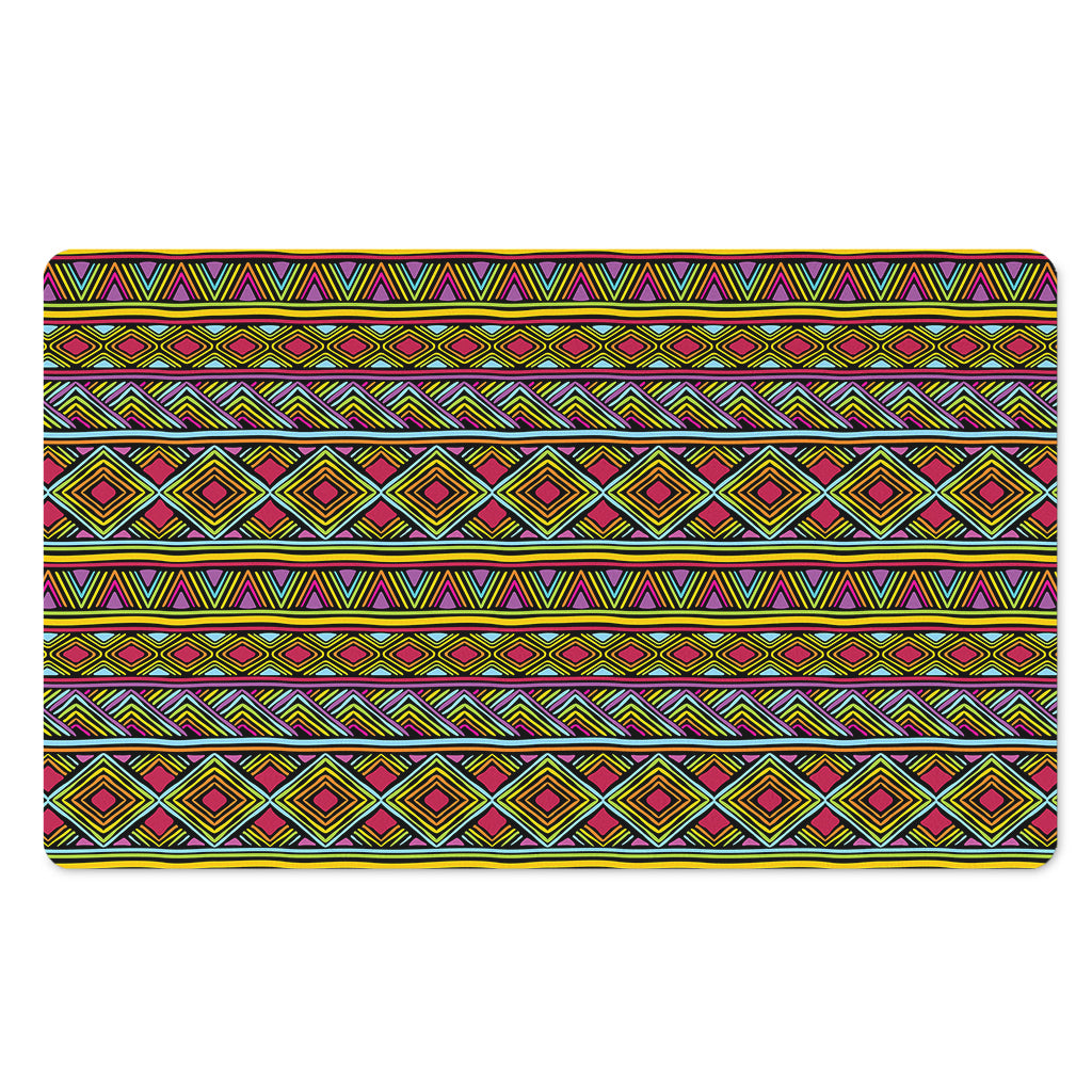 Colorful African Inspired Pattern Print Polyester Doormat