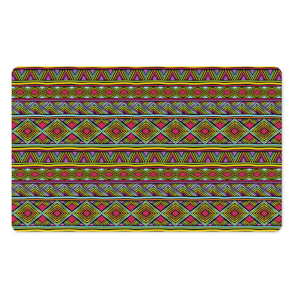Colorful African Inspired Pattern Print Polyester Doormat