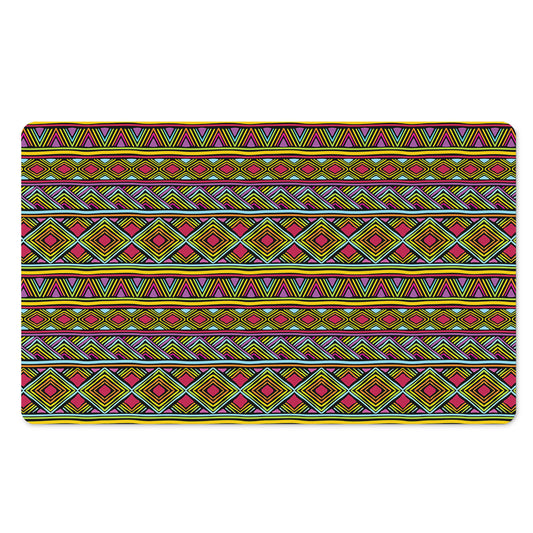 Colorful African Inspired Pattern Print Polyester Doormat