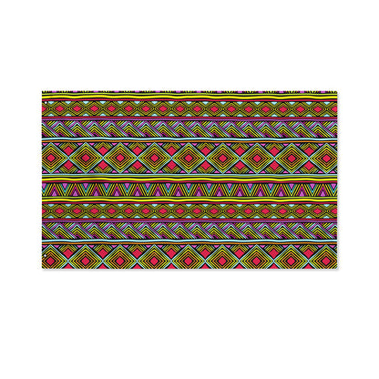 Colorful African Inspired Pattern Print Polyester Flag