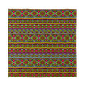 Colorful African Inspired Pattern Print Silk Bandana