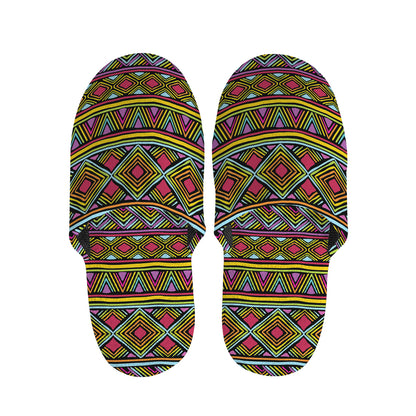 Colorful African Inspired Pattern Print Slippers
