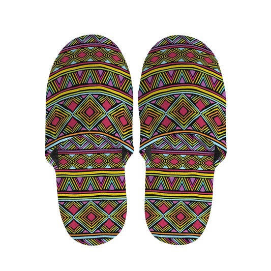 Colorful African Inspired Pattern Print Slippers