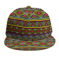 Colorful African Inspired Pattern Print Snapback Cap