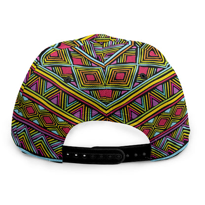 Colorful African Inspired Pattern Print Snapback Cap