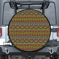 Colorful African Inspired Pattern Print Tire Cover