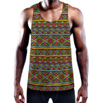 Colorful African Inspired Pattern Print Training Tank Top