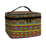 Colorful African Inspired Pattern Print Travel Makeup Bag